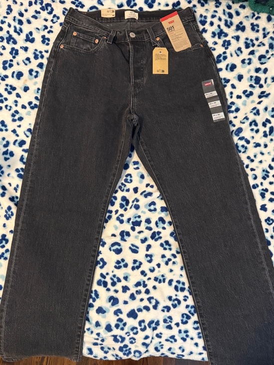 Levi's Denim - Levi's Women's Straight Leg Jeans in Washed Black
